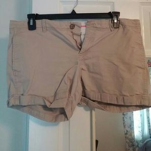 Tan 3.5 in. Inseam shorts